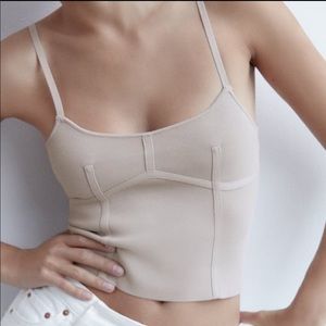 Zara knit crop top